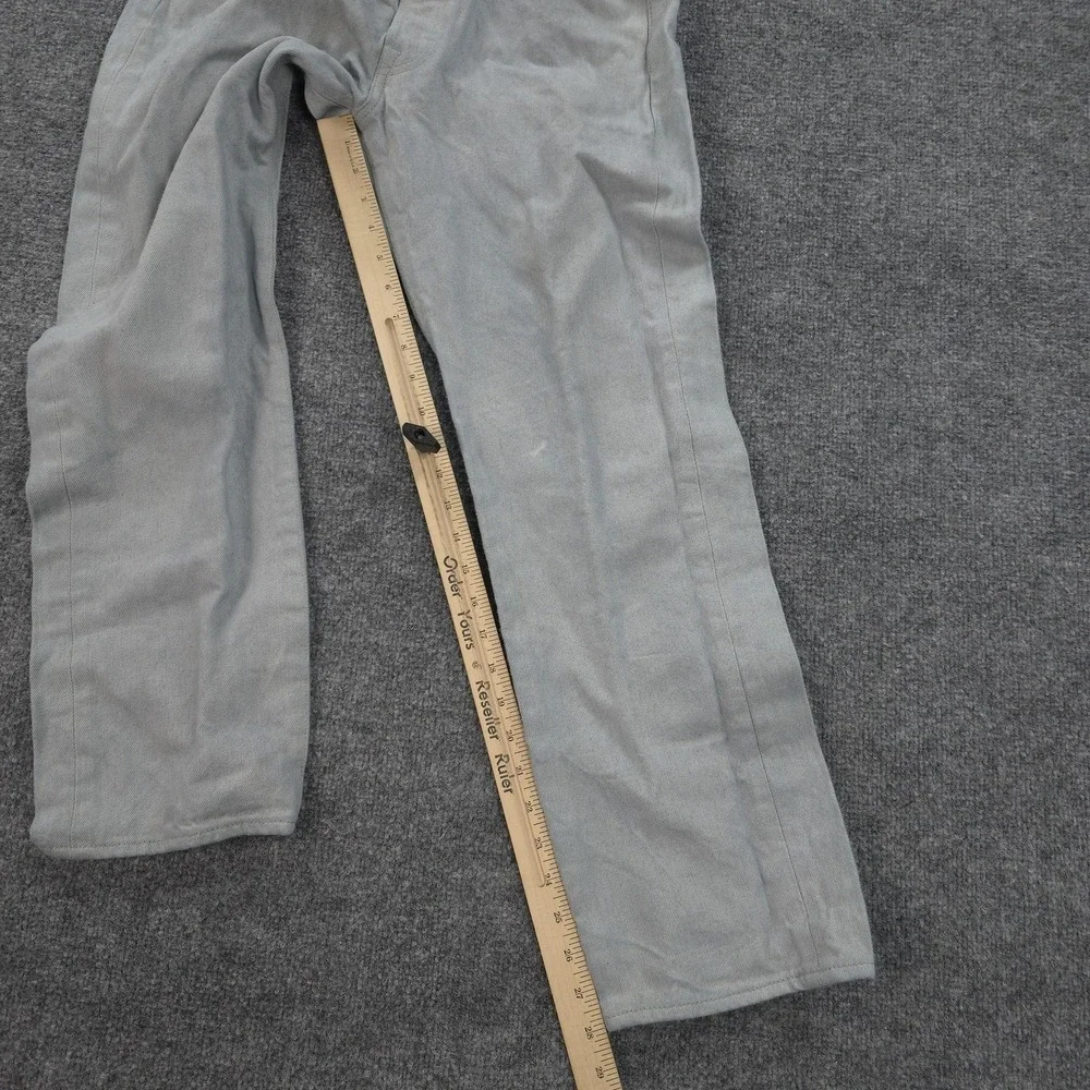 Levis 501XX Jeans Mens 31x28 Gray Denim Button Fly Straight Regular Fit Work